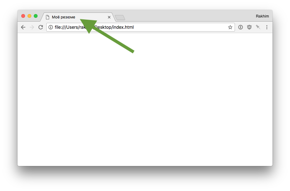 Title — заголовок HTML-страницы